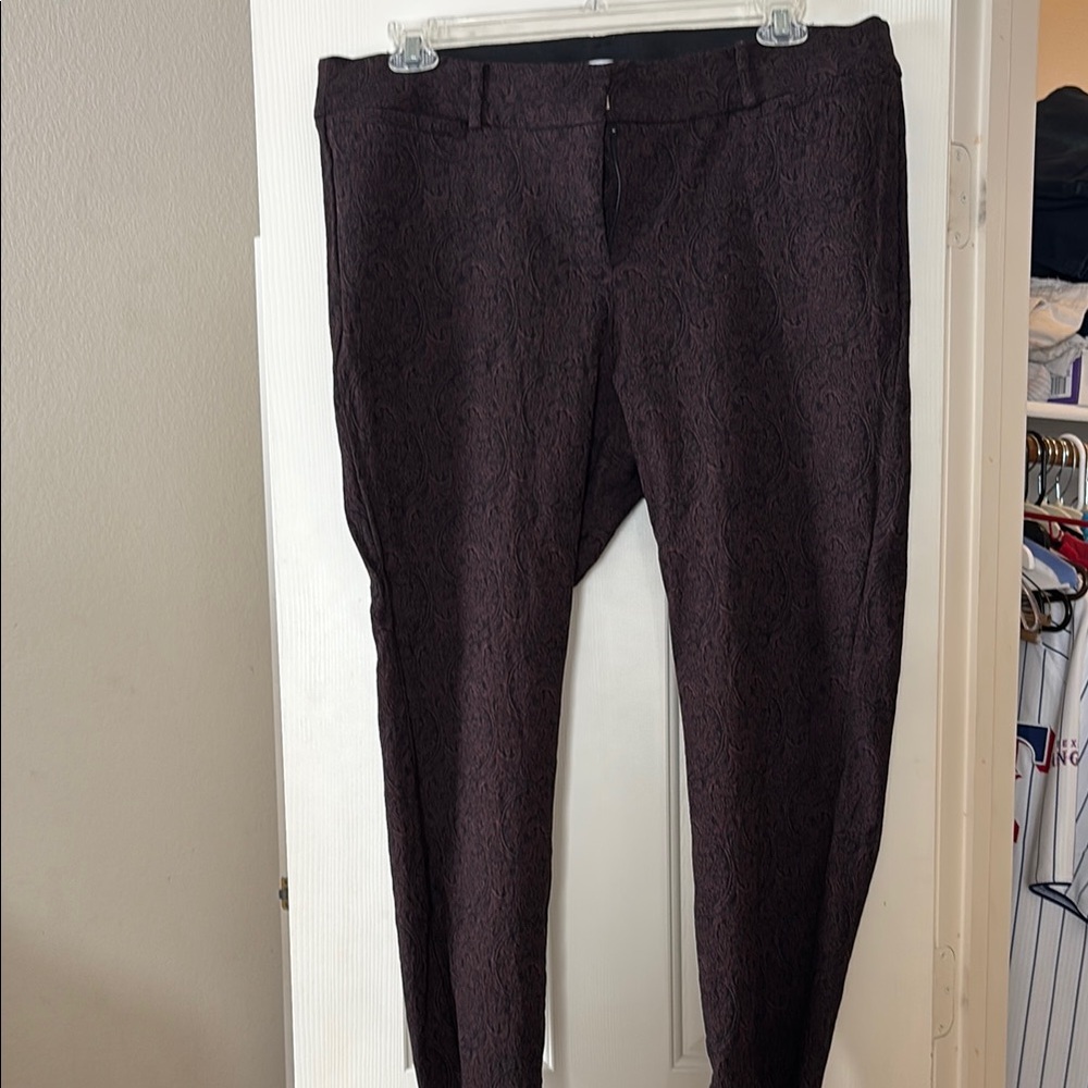 Lane Bryant Black Dress Pants Straight-Leg